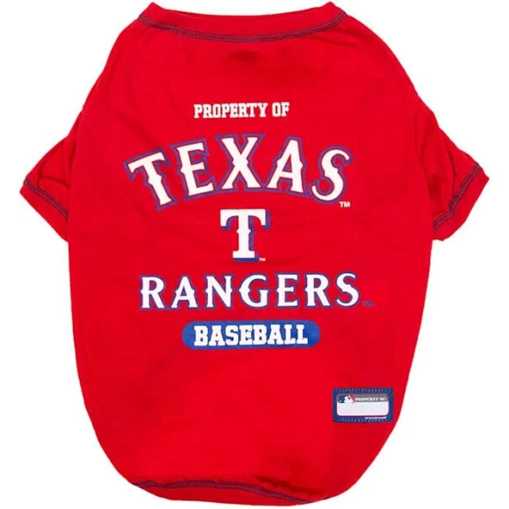 Texas Rangers Pets First Wear XL Red Major League Baseball